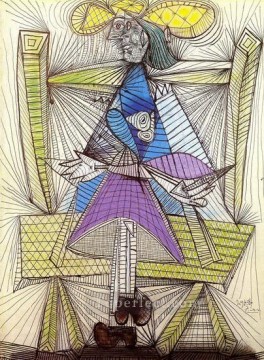  dora - Woman Sitting Dora Maar 1938 cubist Pablo Picasso